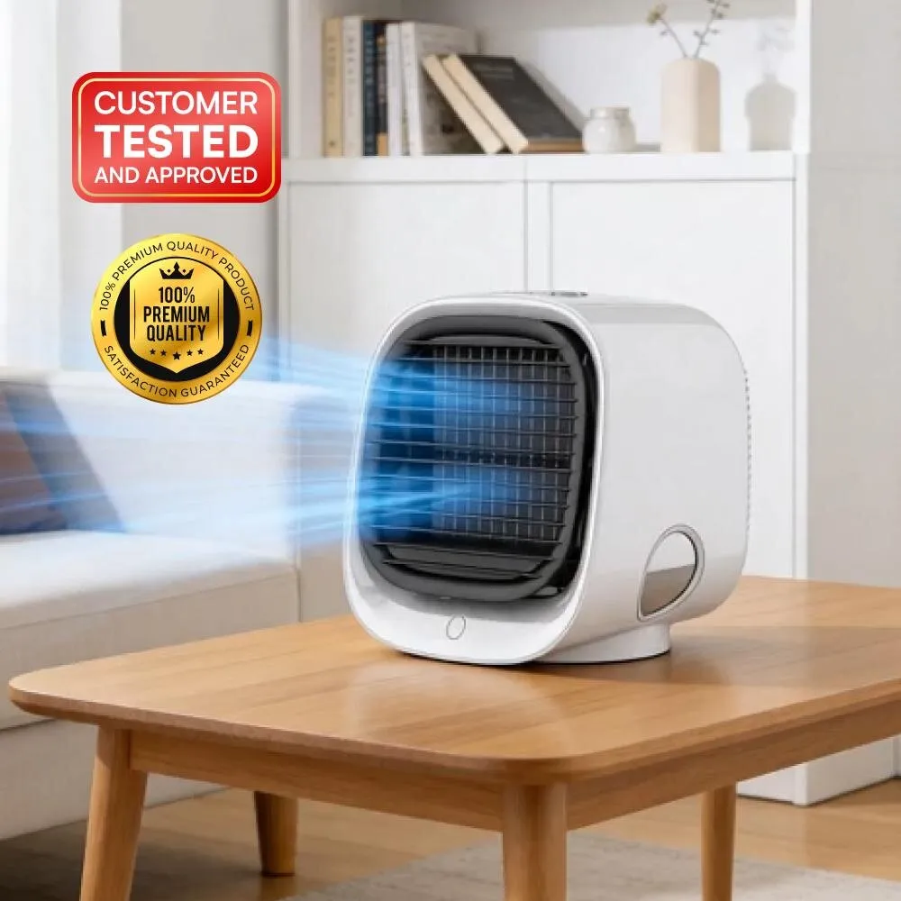 FrostyPure portable mini air cooler – personal cooler for home and office